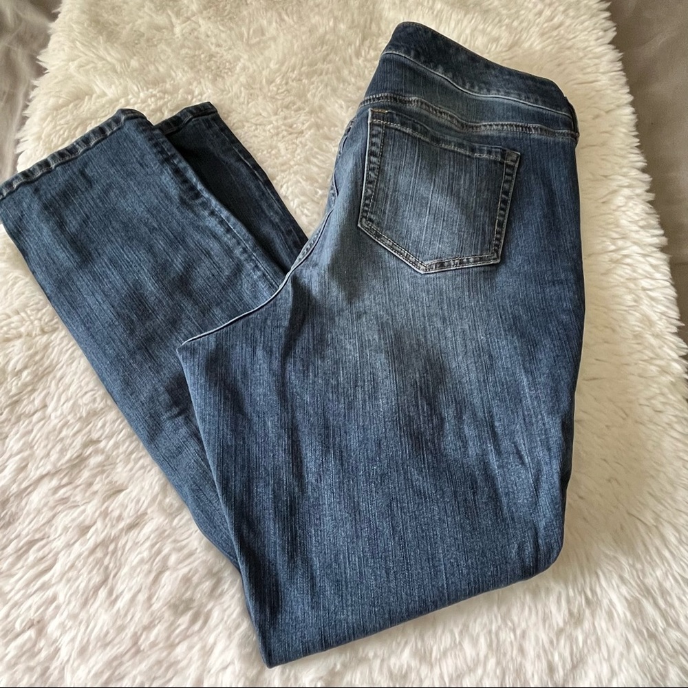 Torrid Denim Women’s Plus Size Boyfriend Jeans Medium Wash Distressed Size 16 R